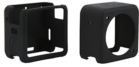 Silicone Case for Action 2-2 Pack Shockproof Dustproof Sports Camera Protective Cover with Split Type Housing Shell, Portable Lightweight Rugged Protector for Action Cameras