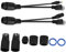 Kit de Répartiteur POE Injecteur Sur Ethernet Adaptateur D'alimentation Connecteur Câble Passif 12 V 2 Paires le Noir Câbles D'entrée D'Injecteur pour CamérRa Sécurité IP Point D'accès Sans Fil