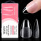 YSUVIN Pose Américaine Ongles Capsule, 240PCS Amandes Court 12 Tailles Différentes Extension Faux Ongles Capsule Americaine Ongle Couverture Complète Pour Prothésiste Ongulaire Salons de Manucure