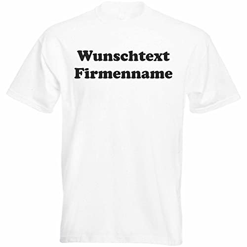 T Shirt - Uomo - Equipaggiamento - Set - con Testo Personalizzato - Attrezzature Operative per dipendenti, dipendenti, aziende, Accessori operativi, Bianco, S