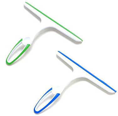BOBOZHONG Dusche Abzieher,2 PCS Mehrzweck Duschglas Gummiwischer, Glasreinigungs Gummiklinge,Silikon Fensterabzieher Duschwischer Shower Squeegees for Bathroom