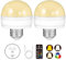 BLUEYE Rechargeable Battery Operated Light Bulb,2Packs,300LM,40W Equivalent,E27 Detachable Charging(E14 available),4 Color Temperature,Remote Control Puck Emergency Lamp,Timer,Dimmer,For Non-Hardwired