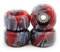 SPITBOARDS Fingerboard Swirl Wheels Polyurethane CNC Lathed Bearing Wheels - Red Swirl