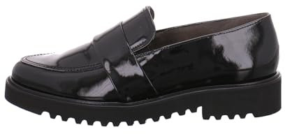 Paul Green Slipper & Mokassin 1037-004, Lack/Brush, Schwarz, Damen EU 6/39