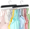 Resovo BH-Aufhänger für Schrank, Tank-Top-Aufhänger, 20 Haken, faltbar, Holz, platzsparende Kleiderbügel, Schrank-Organizer und Aufbewahrung für Wohnheim und Wohnung für Tank-Top, BH, Schal usw.