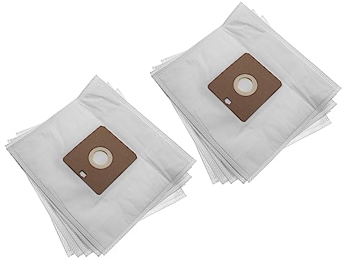 vhbw 10x Sacs compatible avec Hanseatic Sweety 1400, Fresh 1500, Fresh 1800, Eco Line Premio aspirateur - 24,7cm x 27cm blanc