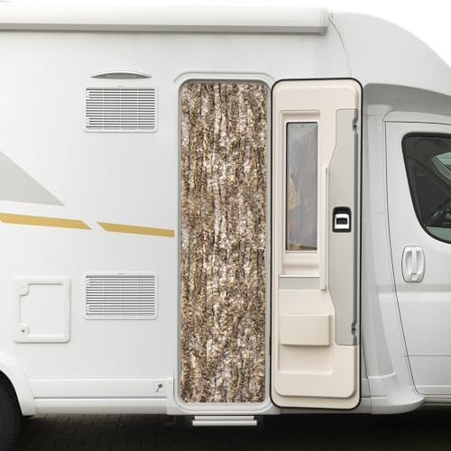 Moritz Tenda in ciniglia, 56 x 185 cm, marrone beige mélange, zanzariera per campeggio, roulotte