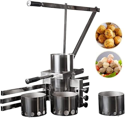 Máquina para hacer albóndigas Máquina Casera De Albóndigas, Herramienta Manual For Moldear Albóndigas Vegetales, Croquetas De Acero Inoxidable, Máquina For Hacer Bolas De Carne, Perfecta For Su Cocina