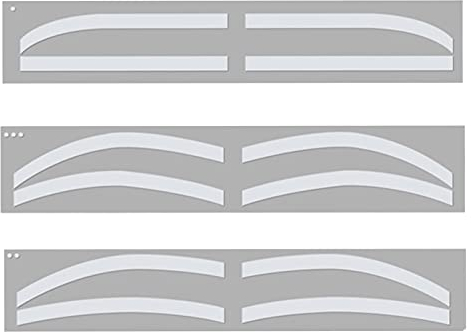 Autocollants de Pochoir de Mascara, 6 Paires D'autocollants Auxiliaires de Tatouage de Sourcils Jetables, Pochoir de Sourcil Auto-adhésif, Facile à Utiliser, Hygiénique
