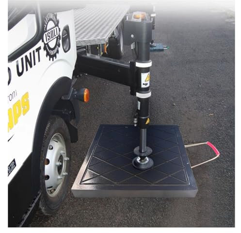 Almohadillas estabilizadoras negras de 12 x 12 pulgadas, 24 x 24 pulgadas, resistentes para grúa, almohadillas de nivelación irrompibles para remolque, 1.2/1.6/2/2.4 de grosor