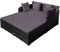 Salches Outdoor-Rattan-Tagesbett, Grau