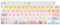 WSLUCKO Housse de clavier pour MacBook Pro 14/16 2021-2024 (A2442 A2485 A3112 A3401 A3403 A2992 A2779 A2780 A2991 A2918 M1/M2/M3 M4) et MacBook Air 13. 15 (A2681 A3113 A2941 A3114), fruits mignons