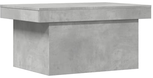 vidaXL Table Basse Gris béton 80x55x40 cm Bois d'ingénierie, Table latérale, Table de Salon, Table d'accent, Bout de canapé, Table Centrale