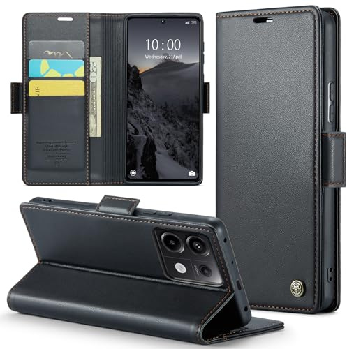 Phernykas Coque pour Redmi Note 13 Pro 4G Étui Portefeuille Cover en Cuir PU Wallet avec Cartes Magnétique et RFID Protection Antivol Folio Housse Redmi Note 13 Pro 4G Case, Noir