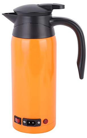Tazza per il Riscaldamento 'acqua con Bollitore Elettrico Arancione Portatile da 800 Ml per Uso Interno Ed Esterno (ORANGE)
