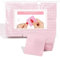 300 Pcs Lint Free Wipes for Nails, Nail Polish Remover Pads, Lint Free Art UV Gel Polish Absorbent Remover Wipes, Varnish Soft Absorbent Melt Blown Cloth Material for DIY Nail Cleaning-(Pink)