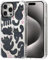 MOSNOVO Case for iPhone 15 Pro Max, [Buffertech 6.6ft Military-Grade Drop Protection] [Anti Peel Off Tech] Clear TPU Bumper Phone Case Cover Design - Black Furry Cat