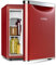 KLARSTEIN Yummy - Refrigerator with freezer compartment, refrigerant: R600a, 42 dB, 1 x wire shelf, including drip tray, 45 L, freezer compartment: 3 liters, refrigerator: 42 L, red