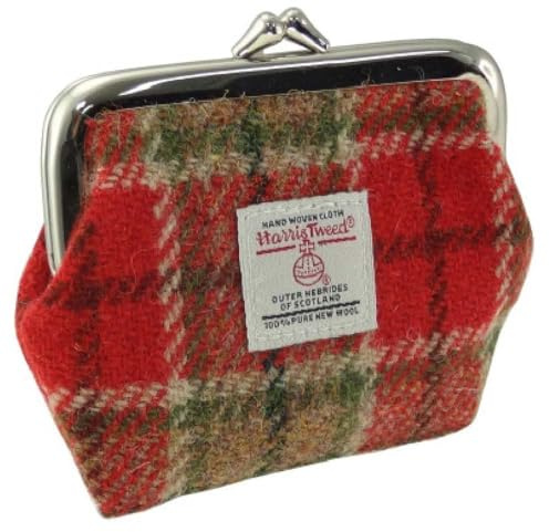 Glen Appin Small Clasp Purse Eigg (Red & Green)