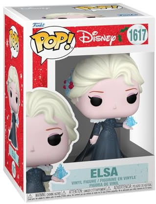 Funko POP! Disney Frozen: Princess Holiday - Elsa | Official Cartoon/Animation Merch - Collectable Vinyl Figurine for Shelf Display - Birthday Gift Idea for Fans and Collectors