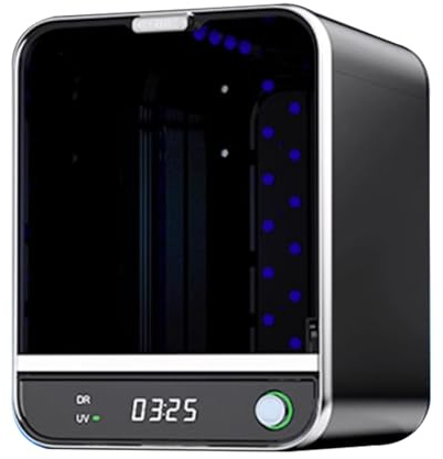 Vituord UV-Härtungsbox Für Harz, UV-Lichthärtungsgerät, Mit Abnehmbarem Drehteller, 1-99-Minuten-Timer, Max. Größe 200×200×250 Mm, Für SLA/DLP-3D-Druckmodelle