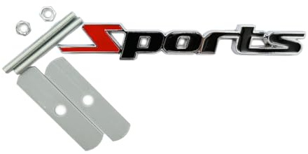 Auto Chrome Logo Allrad Emblem, Auto Aufkleber Metall Stereo 3D SPORT Aufkleber Auto Emblem, 3D SPORT Auto Metall Emblem Frontgrill Karosserie Kofferraum Dekoration Aufkleber, für Auto