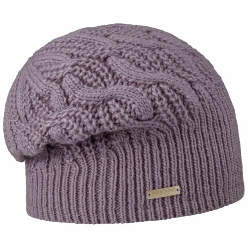 Seeberger Landesta Headsock Beanie Damenmütze Wintermütze Strickmütze Damen - mit Futter Herbst-Winter Winter