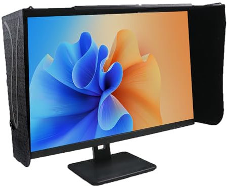 VILA SMO Adjustable Monitor Hood, Foldable Anti-Glare Monitor Hood, Easy Installation, for most 17-27 inch laptops, Ideal for Reducing Glare