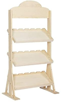 Porte-Bouteilles de vin à 3 Niveaux en Bois If, présentoir pour 18 Bouteilles, étagère décorative européenne créative, Rangement pour la Maison (Couleur : C) (C)