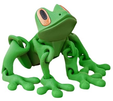 3D Gedruckter Froschmagnet, 3D Gedruckter Magnetischer Tierfrosch, Lustige Magnetfrosch Spielzeug Kühlschrankaufkleber Mit Beweglichen Gelenken, Froschstatuen Spielzeug Kühlschrank Magnete Aufkleber