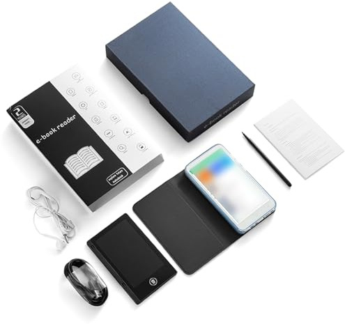 Asixxsix E Reader, 5 Pouces sans Encre Eyecare Screen Mini Ereader Tablette de Prise de Notes avec Stylet pour la Lecture et l'écriture