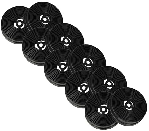 vhbw 10x Aktivkohlefilter kompatibel mit Kolbe TEL 350 Dunstabzugshaube