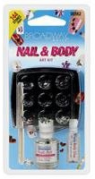 Broadway Nails Nail & Body Art Kit Inhalt: 144 Steinchen, Manikürestick, Überlack 3,3 ml, Körperkleber 1ml Für Nägel, Fussnägel und Körper. NEU #BNAK01