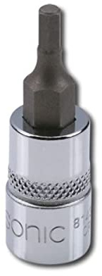 Sonic 8143704 Bit-Stecknuss Innensechskant, 1/4 x 4 mm