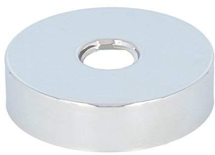 tecuro Gewinderosette (1/2) Ø 22 mm x Ø 80 mm x Höhe 20 mm, messing verchromt