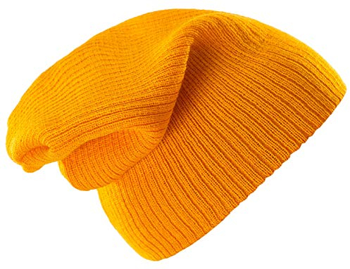 4sold Kinder Wurm Winter Style Beanie Strickmütze Mütze HAT SKI Snowboard (Orange)