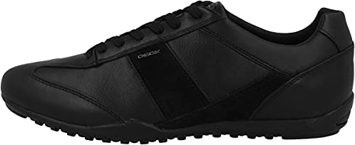 Geox U Wells A, Sneakers para Hombre, Negro (Black), 46 EU