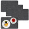 DuneDesign 4 Extra-Dicke Filz Tischsets 43x30x0,5cm Edle Platzsets Platzdeckchen Tisch-Unterlage Filzunterlage Grau