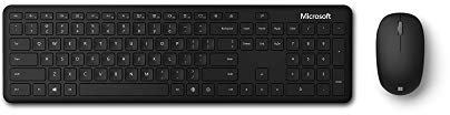 Microsoft QHG-00024- Paquete de Teclado en español y ratón (Bluetooth), Color Negro
