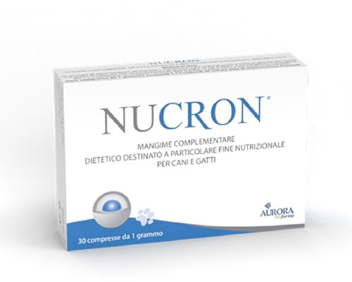 Aurora Biofarma Nucron 30 Compresse - Mangime complementare dietetico destinato a particolare fine nutrizionale per cani e gatti