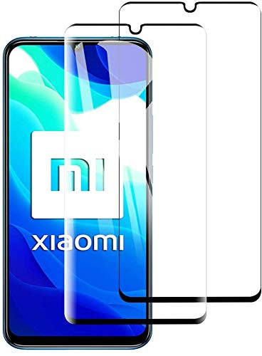 Todobarato24h Protector Compatible con Xiaomi MI 10 Lite 5G (6.57) Cristal Templado Negro Completo Full Glue