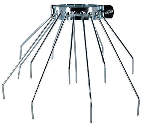 Martenbrown® Marder-Abwehrgürtel für Fallrohre Ø 100 mm I Fallrohr-Schutz gegen Marder, Katzen, Waschbären | Kletterschutz aus feuerverzinktem Stahl I Marderschutz Fallrohr (Silber)