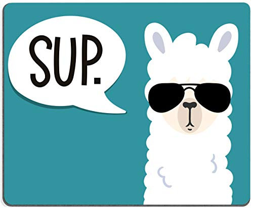 Alfombrilla de ratón de goma antideslizante para juegos de llama personalizada, para ordenadores, portátiles y oficinas