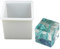 GUMEI 10 cm / 4 Super Grand Cube carré Silicone Moule résine époxy coulée Fabrication de Bijoux