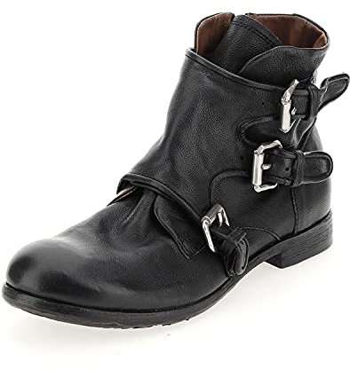 A.S.98 CLASH 401202 Stivaletto in Pelle Uomo NERO 42