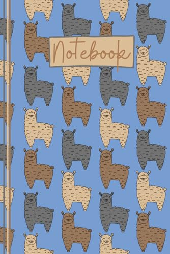 Llama Notebook: Cute Llama Lined Journal, The Perfect Novelty Llama Gift for Anyone who Loves Llamas - Blue
