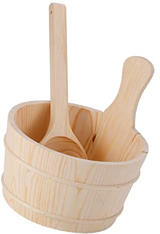 Saunaeimer-Set -Kunststoffeinsatz 4L mit passender Schöpfkelle für