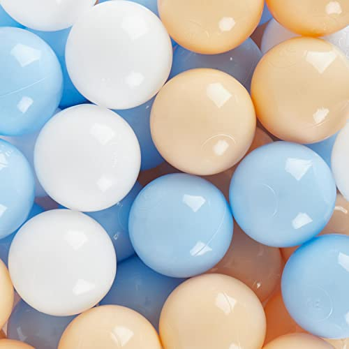 Bieco Bälle für Bällebad Beach | 100 Stück | Bunte Bälle | Bällebad Kinder | Bällebad Baby | Bällebad | Bällebad Bälle | Baby Ball | Ball Kinder | Spiele für draussen