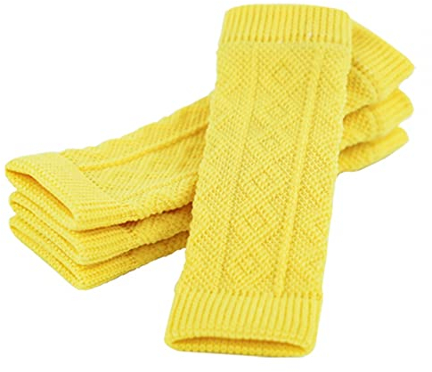 DONGKER Hunde Ellenbogenschutz, 4 Stück Warme Elastische Haustier Beinwärmer, Gestrickte Beinwundenschutz für Kleine, Mittelgroße Hunde und Katzen