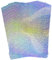 STRBOXONG A4 Karte mit holografischen Punkten 250gsm, 297 mm x 210 mm, Metallic-Silber-Karton, Folienpapier für Kunsthandwerk, Scrapbooking, schimmernde, hochglanzpolierte, glänzende Blätter(10 Blatt)